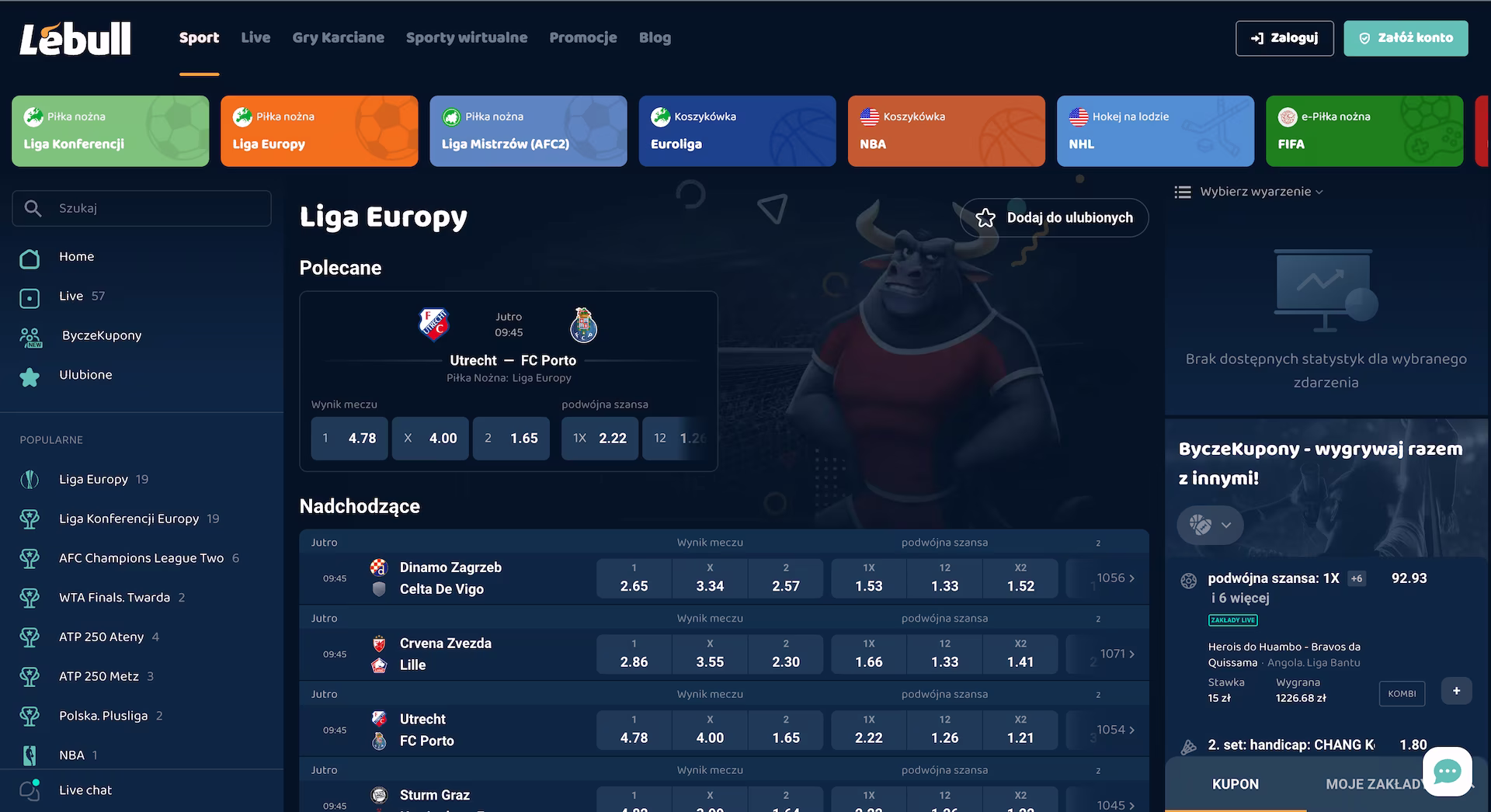 Zakłady Sportowe w LeBull